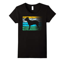 Pitbull Cool Dog Vintage Retro Silhouette Distressed Shirt