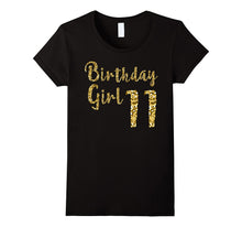 Birthday Girl 11 Glitter Shirt (Little Girls Birthday Shirt)