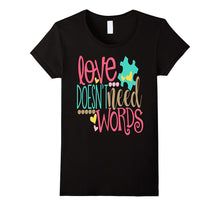 Autism Puzzle Shirt Love Doesn't Need Words Nonverbal Kids