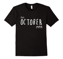 Est October 1999 Shirt - Cute 18th Birthday Gifts TShirt