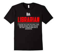 Librarian Noun Definition Funny Meaning Shirt Gift (New)