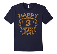 3rd Wedding Anniversary 3 Years Happy Marriage Gift Shirt