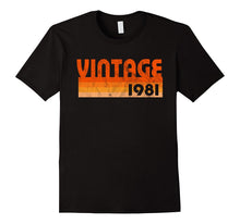 Retro Vintage 1981 T-Shirt 36 Yrs Old Bday 36th Birthday Tee
