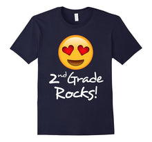 Second Grade Rocks Emoji Shirt Funny 2nd Graders & Teachers