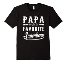 Papa Superhero Fathers Day Gifts Dad Grandpa Men T-Shirt