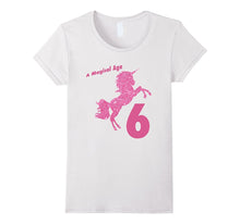Kids 6th Birthday Unicorn Gift T-Shirt for 6 Year Old Girls