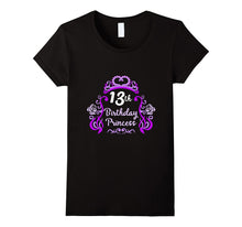 13th Birthday Girl Princess Tee T Shirt for Teen Girl Youths