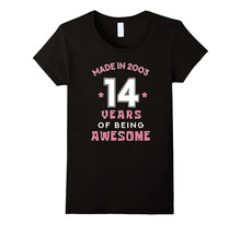 Made in 2003 Awesome Cute T-Shirt Funny 14th Birthday Gift