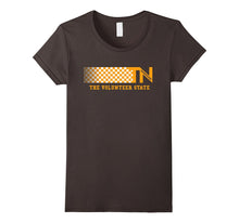 Tennessee State Shirt TN White Orange Checkerboard Tee