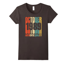 Retro October 1989 T-Shirt 28 Yrs Old Bday 28th Birthday Tee
