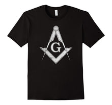 Mens Vintage Masonic Square and Compass - Freemason T-Shirt