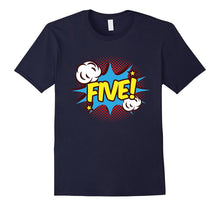 5 Years Old 5th Birthday B-Day Superhero T-Shirt