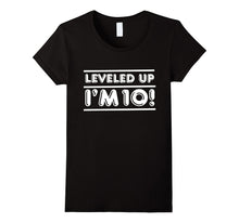 Leveled Up! Happy 10th Ten Birthday Boy T-Shirt T Shirt Gift