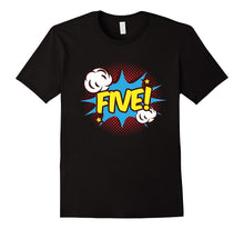 5 Years Old 5th Birthday B-Day Superhero T-Shirt