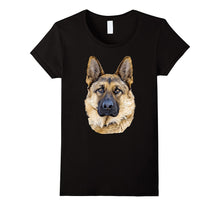 German Shepherd Dog Portrait Detailed Animal Novelty T-Shirt