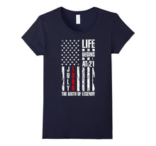 21st Bday Gift T-Shirt Life Begins at 21 Born in July 1996