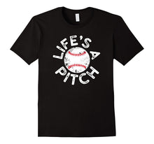 Life's a Pitch Funny Baseball T Shirt