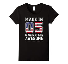 12th Birthday Gift T-Shirt Made in 05 Cute 12 Yrs Old Gift