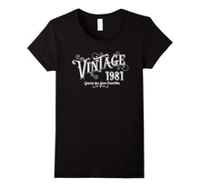 1981 Vintage Age Birth Year Print Graphic T Shirt