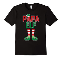 Papa Elf Funny Christmas Family Santa Hat Boots Gift T Shirt