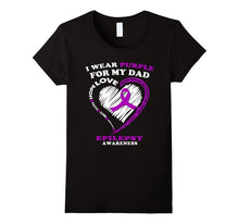 Epilepsy Awareness Shirt - I Wear Purple for My Dad