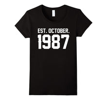 Happy 1987 My 30 Th Birthday Gift Ideas Tshirt for Lover