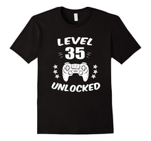 Level 35 Unlocked Gamer Shirt 35 Yrs Old Bday 35th Birthday