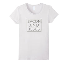 Bacon and Jesus, Fun Christian Minimal Foodie Humor T-Shirt