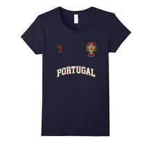 Portugal Shirt Number 7 Soccer Team Sports Portuguese Flag
