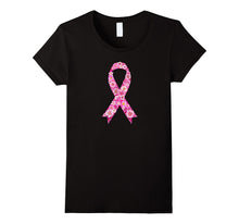 Breast Cancer Awareness Pink Floral Flowers Ribbon T-Shirt