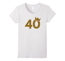 40 Gold Crown - 40th Birthday T-Shirt for Men and Women