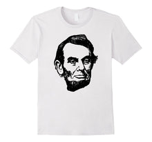 President Abe Lincoln Black Print T-Shirt: Men, Women, Kids