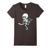 Skeleton Hockey T-Shirt Funny Halloween