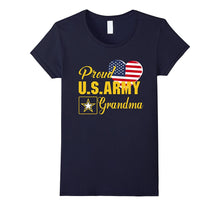 Proud U.S. Army Grandma Patriotic Heart T Shirt
