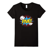 5 Years Old 5th Birthday B-Day Superhero T-Shirt