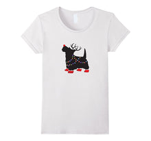 Scottie Dog Christmas Pajamas Shirt Matching Santa Hat Light