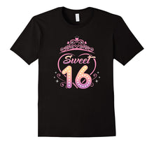 16th Birthday Shirt Gift Daughter Sweet Sixteen Tiara Heart