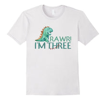 3rd Birthday Dinosaur Tshirt Age 3 Year Old Boy Girl Shirt