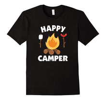 Happy Camper T-Shirt Funny Campfire Roasting Marshmallows