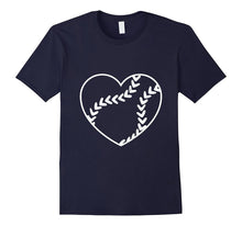 Softball Baseball Heart Shirt, Gift for Softball Mom or Dad