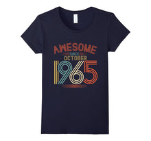 Awesome Since October 1965 Funny T-Shirt 52nd Birthday Tee