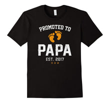 Promoted to Papa 2017 T-Shirts - New Dad Baby Reveal Tshirts