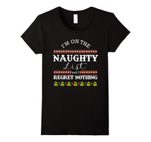 Christmas Funny Naughty List T Shirt Mens Womens Kids Cute