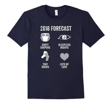 2018 Forecast Shirt New Expecting Dad Mom Baby Announcement