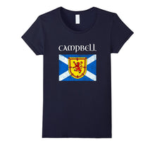 Campbell Scottish Clan T Shirt Coat Arms Lion Flag