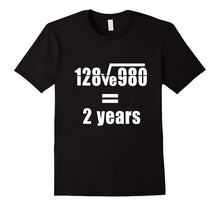 2nd Wedding Anniversary T-Shirt Math Equation Gift Shirt