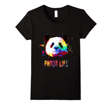 Panda Bear Life Rainbow Watercolor Bright Splatter Shirt