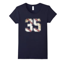 #35 Baseball Jersey Number 35 Retro Vintage T-Shirt