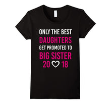 Promoted to Big Sister Shirt 2018 Hearts