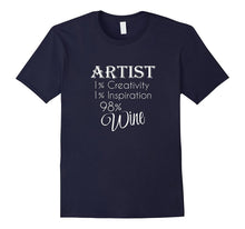 Artist and Wine Funny Novelty TShirt, T Shirt, T-Shirt